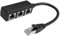 RJ45 Cable Adapter Ethernet Splitter 1 Male to 3 Female, Ethernet Splitter 1 to 3, Ethernet Connectors Network Adapter Splitter for RJ45 Ethernet Cable for Super Cat5 Cat5e Cat6 Cat7 Cable