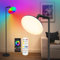 Hzitcigm LED Stehlampe Deckenfluter, Dimmbar LED Stehleuchte Wohnzimmer RGB Deckenfluter mit Fernbedienung, Helligkeit und Beleuchtungswinkel Einstellbar Moderne Standleuchte für Wohnzimmer, Büro