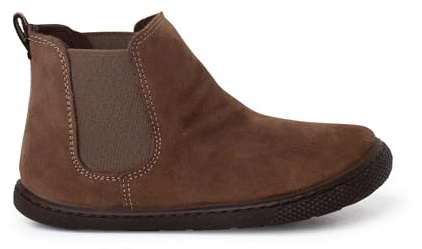 Pisamonas Botas Barefoot Serraje Tipo Chelsea Talla 27 Color Topo