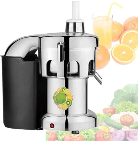 DRYIC Exprimidor centrífugo Profesional, máquina exprimidora de 550 W con Cubo de orujo para Frutas y Verduras, máquina extractora de Mayor Rendimiento de Jugo