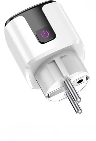 Prise Connectée Alexa, Smart Life WiFi Plug 20A Prise avec Contrôle de l'Alimentation Timer Socket Serrure pour Enfants,Google Home Alexa,Prise Connectée HomeKit
