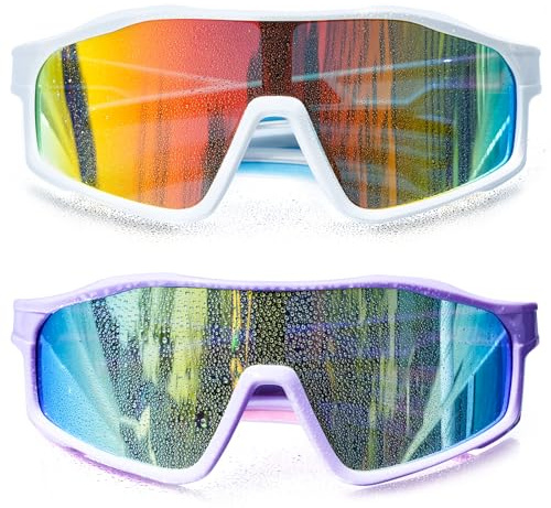 Kids Sunglasses UV400 for Boys Girls Age 6-12 Baseball Cycling Running