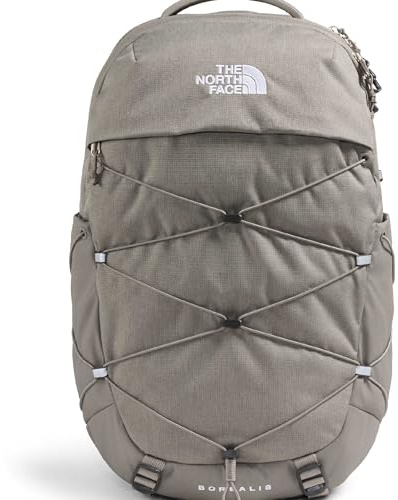THE NORTH FACE Women's Borealis Backpack, Stone Slab Lt Hth/Stone Slab, OS | Everyday Travel Bag, Laptop Sleeve, Reflective Details