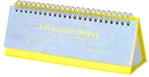 Calendario de escritorio pequeño 2026 con grandes bloques de rayas y papel grueso, planificador mensual de enero a diciembre para oficina, hogar, aula, dormitorio o mesa de estudio, ideal para planifi