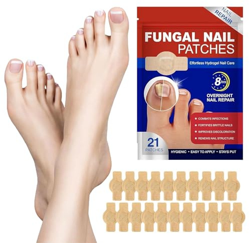 Hongos Uñas de Pies,Fungal Nail Patches,Urgo Uñas Dañadas Hongos,Parches para Tratamiento Hongos las Uñas,Parches Reparadores Uñas para Pies,Parches Correctores para Uñas Los Pies