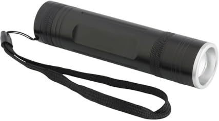 TFA Dostmann LED-Taschenlampe Lumatic Extreme, 43.2029, mit CREE LED 200m Leuchtreichweite, spritzwassergeschützt, Aluminium-Gehäuse, schwarz