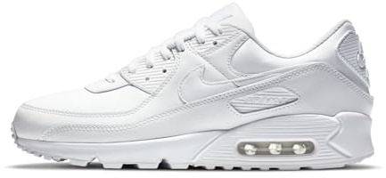 Nike Herren Air Max 90 Leather Sneaker Weiß 44