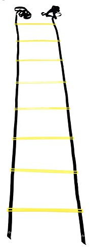 Dioche Escalera de coordinación para fútbol, agilidad con bolsa de transporte, 4 m, para fútbol, rugby, tenis, béisbol