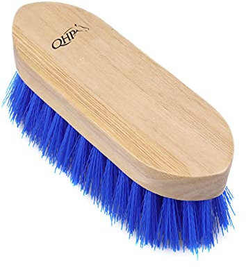 QHP Wurzelbürste color Holzgriff (kobaltblau)