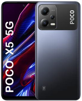 Xiaomi Poco X5 5G, Double SIM, 265 Go + 8 Go, GSM débloqué en Usine, Version Internationale (Ensemble Chargeur de Voiture Rapide) - sans Garantie - Noir