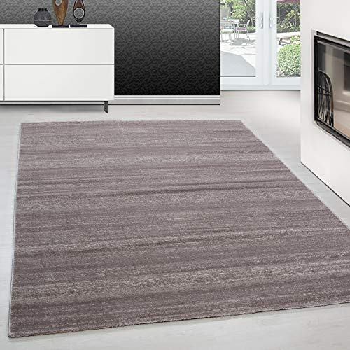 Teppium Moderner Kurzflor Teppich Wohnzimmer 300x400 (280 x 370 cm) Beige - Flauschiger Teppich Waschbar, Einfarbig, Pflegeleicht, Weich - Ideal für Schlafzimmer, Esszimer und als Küchenteppich