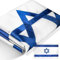 Anley EverStrong Series Drapeau d'Israël 0,9 x 1,5 m en nylon robuste – Rayures brodées et cousues – 4 rangées de coutures – Drapeaux nationaux israéliens avec œillets en laiton 0,9 x 1,5 m