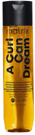 Matrix, Professionelles feuchtigkeitsspendendes Shampoo für welliges Haar, 24 Stunden Feuchtigkeit, definiertes welliges Haar bis zu 48 Stunden, mit Manuka-Honig-Extrakt und Rosenwasser, A Curl Can