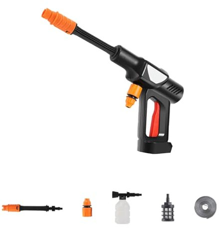 Práctico limpiador a presión inalámbrico fácil de usar lavadora eléctrica de alta presión para una limpieza rápida al aire libre sin cables