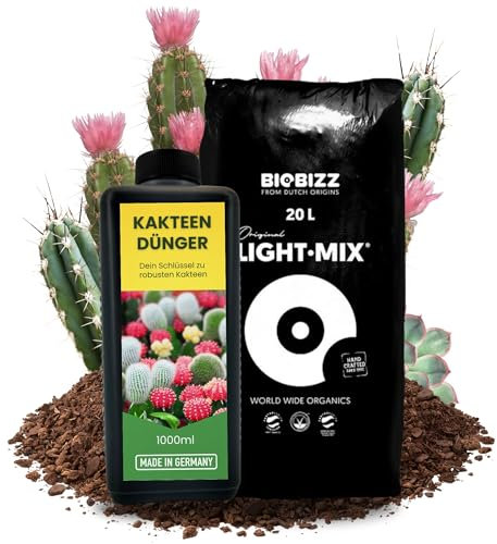 TronicXL Engrais pour cactus - 1 l - 20 litres de terre - Engrais universel pour cactus, plantes succulentes - 1000 ml - Engrais liquide - 1 l - Engrais pour cactus, plantes grasses, cactus