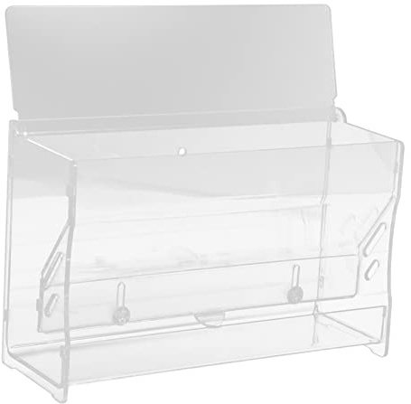 Kisangel Récipient De Nourriture Automatique pour Poules Rutin Distributeur Transparent Acrylique Accessoire De Nourriture Pratique pour Élevage De Volaille