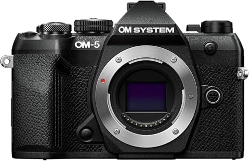 OM SYSTEM OM-5 Mark II Systemkamera - 20 MP Live MOS-sensor & 4K, Svart | IP53 vädertätning, 5-axlig bildstabilisering, 50 MP High Res Shot samt TruePic IX-processor för äventyrsbruk