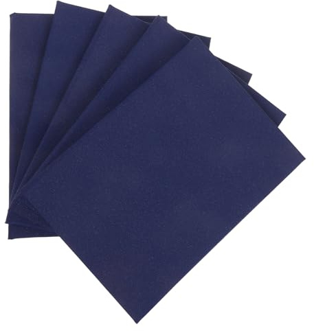 Sosoport 5pezzi Copertina per Diploma in Tinta Unita Blu con Foglio Interno Portacertificati Vuoti per Documenti di Laurea e Premi Cartella per Certificati