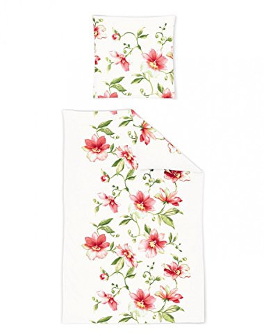 Irisette Bettwäsche Luna 8238-50, Soft Jersey, rot, Größe Bettwäsche:135 x 200 cm