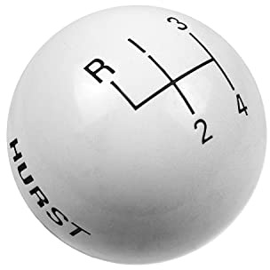 Hurst Pommeau de levier de vitesse de rechange en plastique blanc 1637626