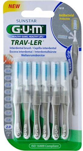 Gum Brossettes interdentaires Trav-Ler 2.0 mm - x 6