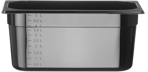 HENDI Recipiente Gastronorm 1/3 - PC - Negro - 5.7 L - 325x176x(H) 150 mm