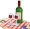 papercrush® Tarjeta de cumpleaños 3D con botella de vino y copa de vino para mujeres y hombres, divertida tarjeta de felicitación de cumpleaños para amantes del vino, cupón para degustación de vino y