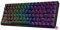 Geeky GK75 75% | Hot Swappable Clavier de Jeu Mécanique | 84 Touches Multicolores Rétroéclairées RGB LED pour Gaming PC/Mac | ANSI US Clavier Américain (Noir, Mechanical Brown)
