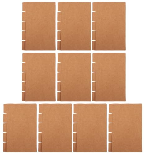 Cabilock Separadores de Archivos de Papel Kraft 3x5 Pulgadas, 20 Juegos de Pestañas para Carpeta, Tarjetas Índice sin Texto, Organizadores de Oficina y Escuela, Divisores para Cuadernos