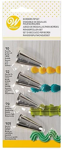 Wilton 418-4567 Set Beccucci Decorativi, Acciaio, Multicolore