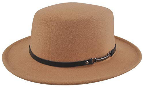 EINSKEY Damen Fedora Hut – Stilvolle Eleganz Schwarzer Hut mit Breiter Krempe, Perfekt für Reisen, Freizeit, Hochzeiten, Gartenpartys und Halloween