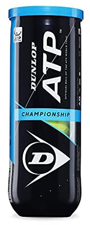 Dunlop Tennisball ATP Championship – für Sand, Hartplatz & Rasen (1x3er Dose)