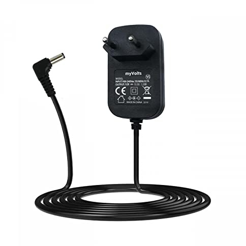 myVolts Chargeur/Alimentation 9V Compatible avec Harley Benton Mini Looper Pédale d'Effets (Adaptateur Secteur) - Prise française