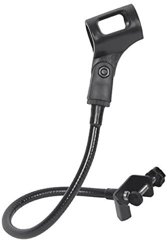 Iegefirm Soporte de MicróFono Soporte de MicróFono de Cuello de Cisne Flexible de 360 Grados Soporte de Brazo de MicróFono de Escritorio Ajustable con Clip