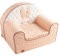 Fauteuil Club en Coton Rose