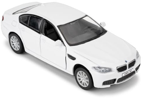 imtfzct 1/36 BMW M5 Modellauto, Alu-Spielzeugauto mit Rallyefunktion, Freizeitauto, Auto-Geschenk für Jungen und Mädchen (weiß)
