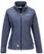 First B Damen Strick-Fleecejacke Deike, Strickjacke, Übergangsjacke, Outdoorjacke, Camping, Wandern, Stehkragen, dünne Jacke Navy Melange 40