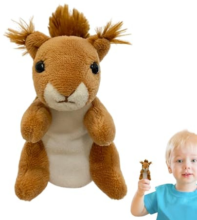 Marioneta Animal - Títeres De Mano Animales | Marionetas De Oso, Marioneta De Mano para, Ardilla De De Peluche Accesorios De Juego para Y