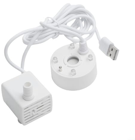 Generador de niebla flexible alimentado por USB con luces integradas para un uso fácil (blanco)