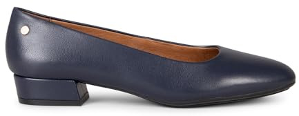 Urban XS – Escarpins à Petit Talon en Cuir Marine, EU 37