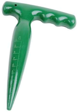 Bulb Planter & Dibber Tool with 1-10cm Depth Scale, Durable ABS Plastic Hand Dibber for Planting Seeds, Transplanting Flowers & Vegetables