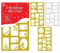 75 Foil Sticker Christmass Gift Tags Labels Gold and Silver Item Name