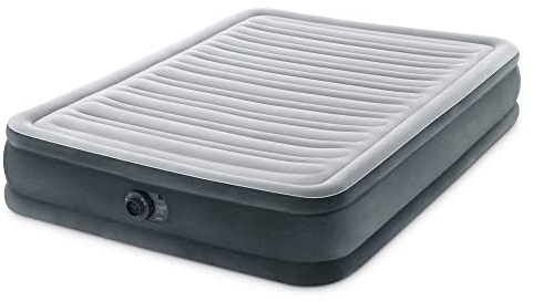 Intex Mid-Rise Air Mattress Bed with Built-in Pump, Dura-Beam Deluxe Comfort Plush, Full - Portable Luxury Travel Airbed for Adults, Camping, Guests