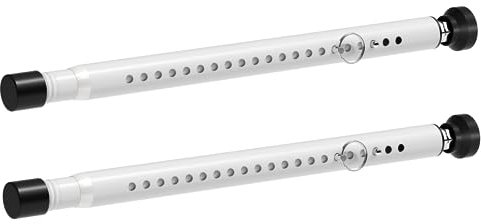 BsBsBest Sliding Door Security Bar Inside 2 Pack Adjustable 18 to 51 Inch Window Security Bar Interior White Window Locks Security up and Down Window Bars Security Extendable