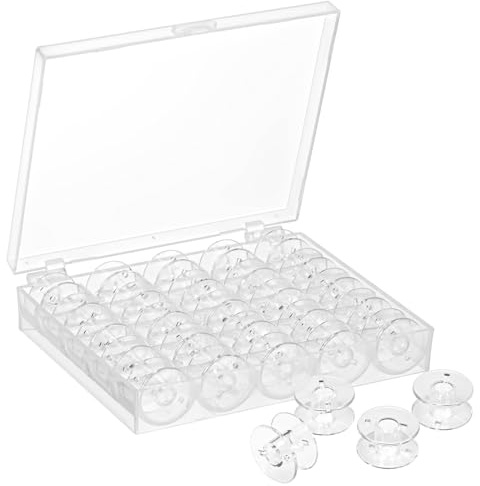 MumdoYAL 25 Pezzi accessori macchina da cucire,accessori cucito ， Macchina da Cucire Bobine Universali Cucito Bobina per Macchine da Cucire con Scatola. (plastica)