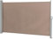 LEADZM Seitenmarkise Ausziehbar 160x300 cm,Blickdicht,Sichtschutz,Windschutz,180g/㎡ Hochdichtes Polyestergewebe,für Balkon, Garten und Terrasse,mit Wandhalterung,Braun