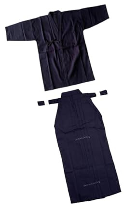 JISADER Conjunto de Uniforme de Kendo japonés, Dobok Ninjas Iaido, Traje de Kendo para Adultos, Kimono Hakama