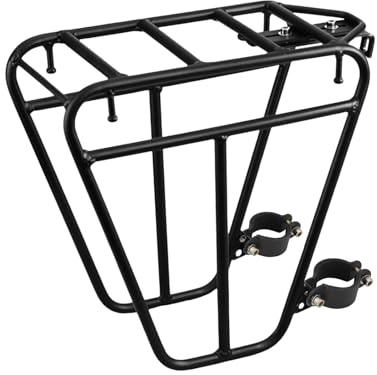 Portabici anteriore | Portabici anteriore | Portabiciclette in acciaio | Portabici anteriore per carichi pesanti, Portabici da turismo, Portapacchi anteriore universale per biciclette, Portapacchi per