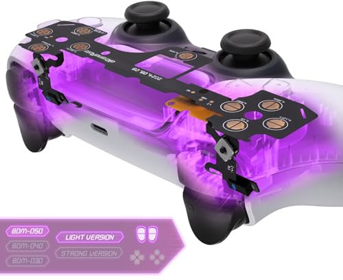 eXtremeRate Micro Switch - Light Version Tactile Clicky Hair Trigger Kit V2 for PS5 Controller BDM-040 & BDM-050 Shoulder Buttons, Ergonomic Micro Switches L2 R2 Tactile L1 R1 Mouse Click Kit