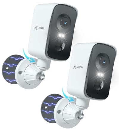 COCOCAM 2K Portatile Magnetica 4G Telecamera con SIM Senza Fili